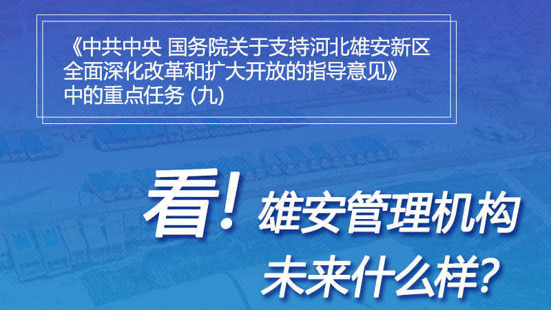 一圖速覽丨看！雄安管理機構未來什么樣？