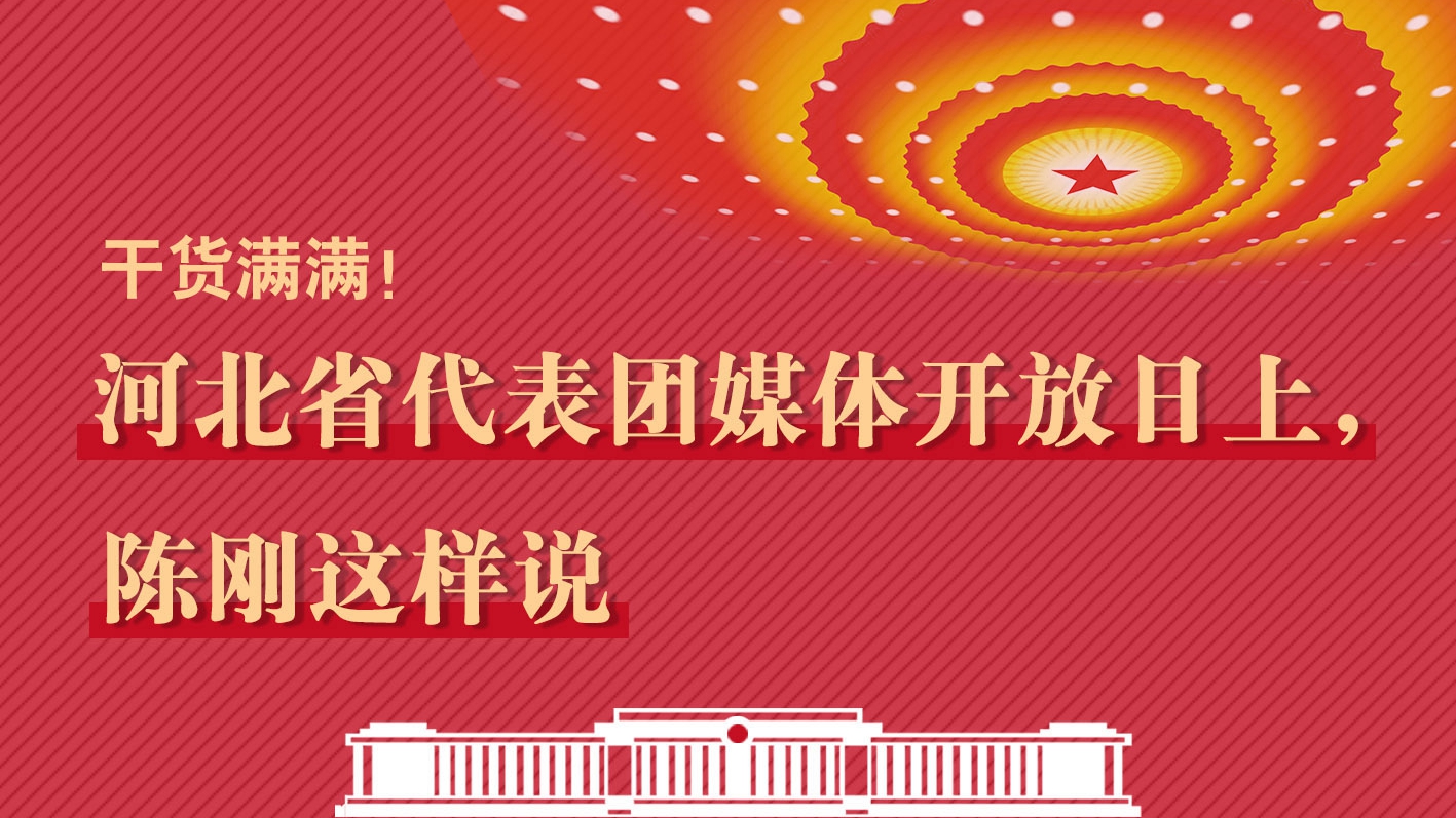 干貨滿滿！河北省代表團媒體開放日上，陳剛這樣說