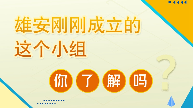 圖解丨雄安剛剛成立的這個(gè)小組，你了解嗎？