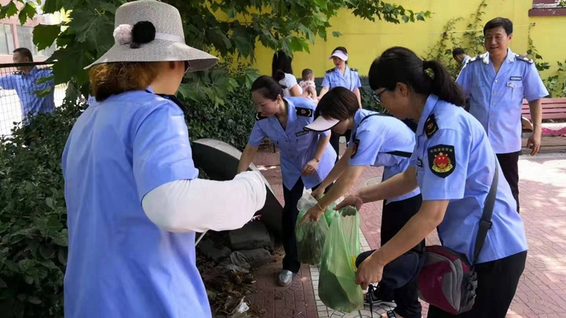 雄安新區安新縣組織“全民洗城”行動 洗出城市“好氣色”