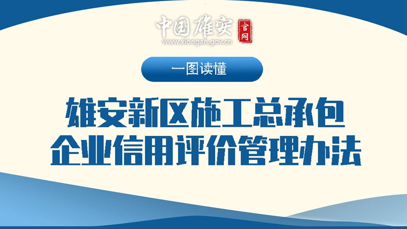 一圖讀懂雄安新區施工總承包企業信用評價管理辦法