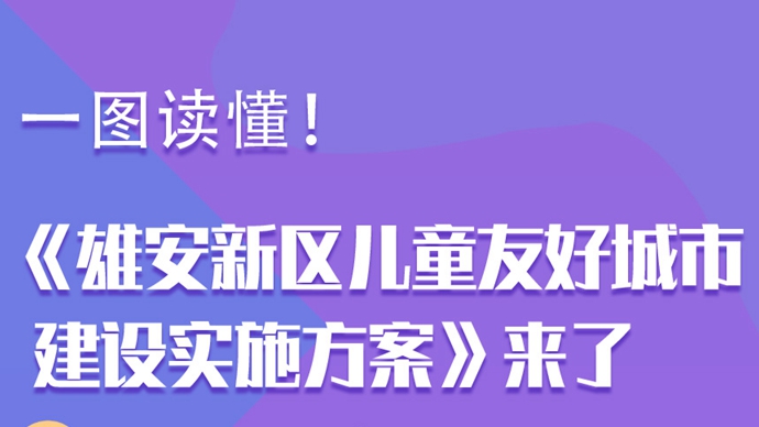 一圖讀懂！《雄安新區兒童友好城市建設實施方案》來了